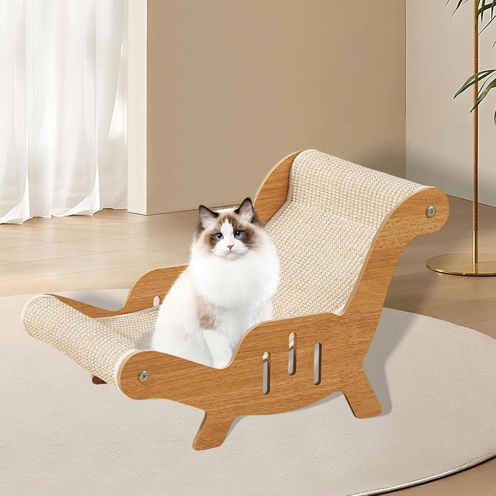 Katzen Sisal Liegestuhl | Erhöhtes Sofa Katzenstuhl Lounge | Bequemer Katzenkratzstuhl Katzenkratzer