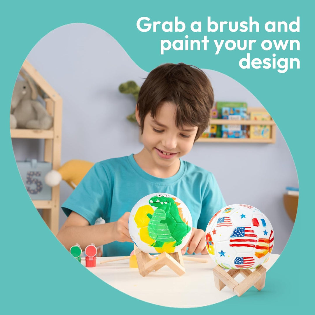 Klever Kits Basteln Fussbal Lampe Malset,DIY Lampe Malset Kreativ Set für Kinder,Bastelset Kinder ab