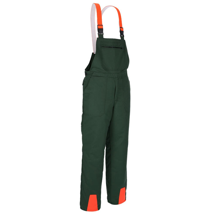 Profi Schnittschutzlatzhose KWF Latzhose Schnittschutzhose Forsthose made in Germany, 26 Grün