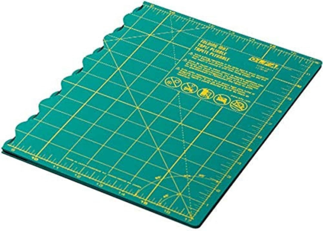 Olfa Schneidematte : Faltbare: A3, Vinyl, Grün, 44x61x1 cm, 44x61x1 cm