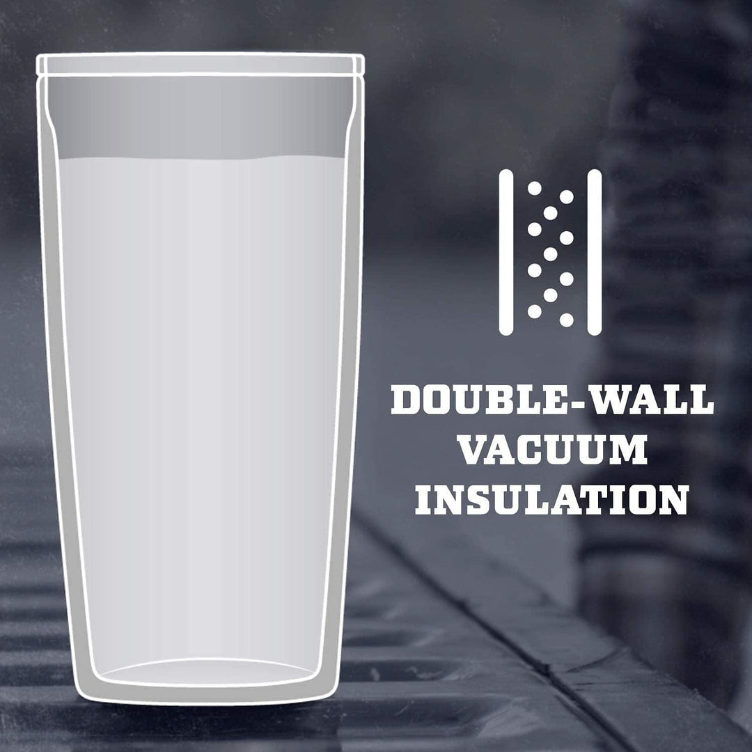 YETI Rambler Becher, 590 ml, Edelstahl, vakuumisoliert, mit MagSlider-Deckel Black 20oz (591ml), Bla