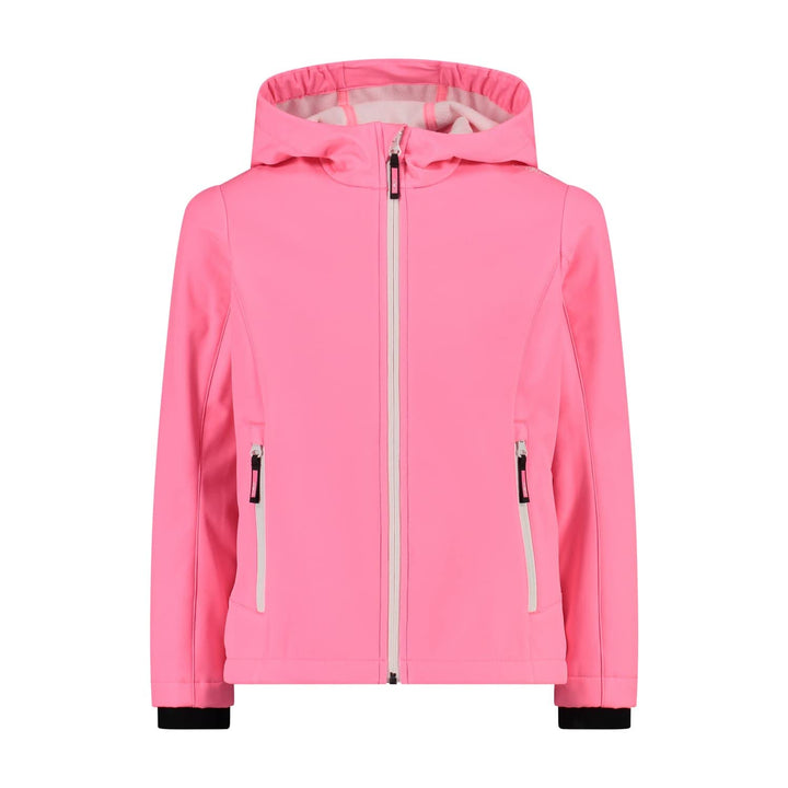 CMP Jungen Softshelljacke für Kinder Jacke (1er Pack) 164 Rosa fluoreszierendes Weiss, 164 Rosa fluo