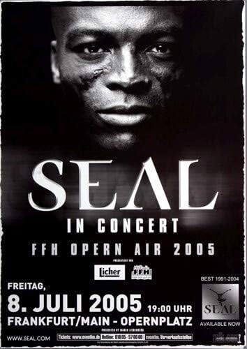 Seal - at The Point, Frankfurt 2005 » Konzertplakat/Premium Poster | Live Konzert Veranstaltung | DI