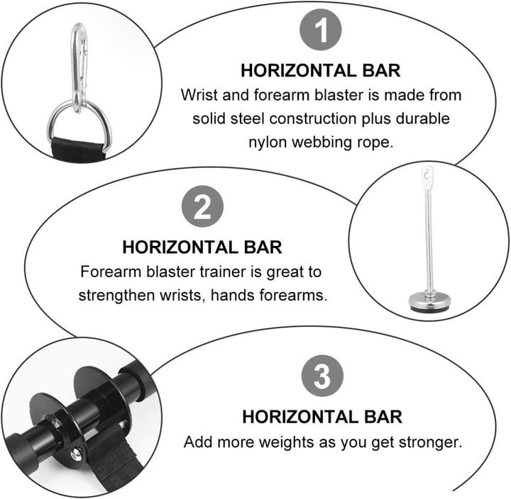 Unterarm Handgelenk Blaster Roller Trainer, Armkraft Training Unterarmtrainer bis 30kg/60lb