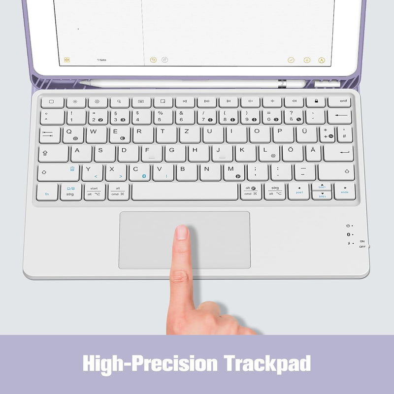 Fintie Tastatur Hülle für iPad (9. / 8. und 7. Generation - 2021/2020/2019), iPad 10.2 Hülle mit Tas