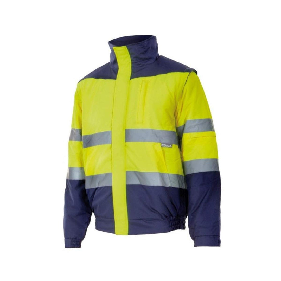 Velilla 161 - Signaljacke (Grösse XL) Farbe marineblau und gelb fluoreszierend