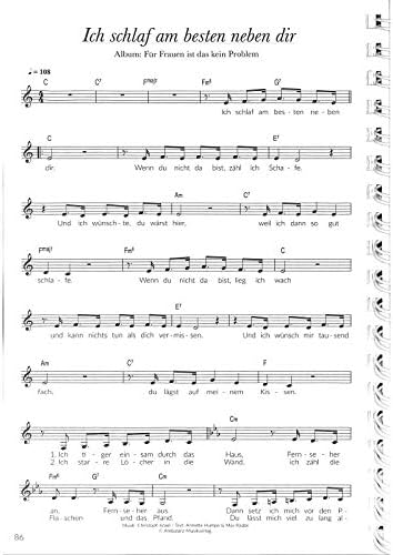 Best Of Max Raabe - Songbook für Ukulele mit Plek - Jeder Song ist zweimal notiert einmal mit Melodi