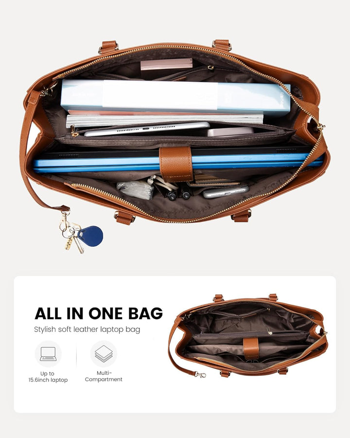 LOVEVOOK Laptop Handtasche Damen, Laptoptasche 15,6 Zoll Mittelgross Arbeitstasche Lehrertasche Shop
