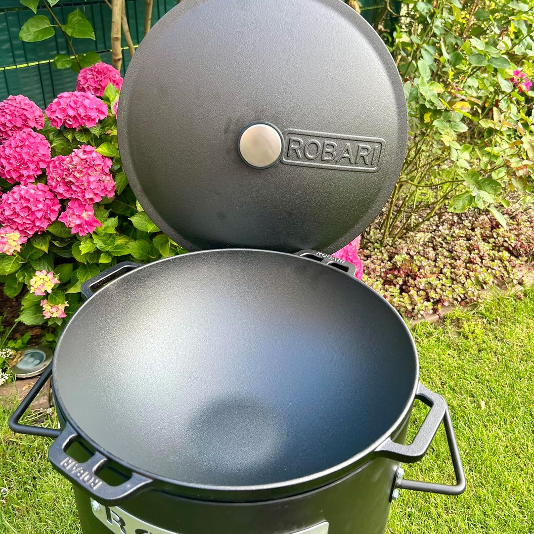 Feuerofen mit Schornstein + Gusseisen Kasan 12 L mit Deckel Utschak Set Kazan