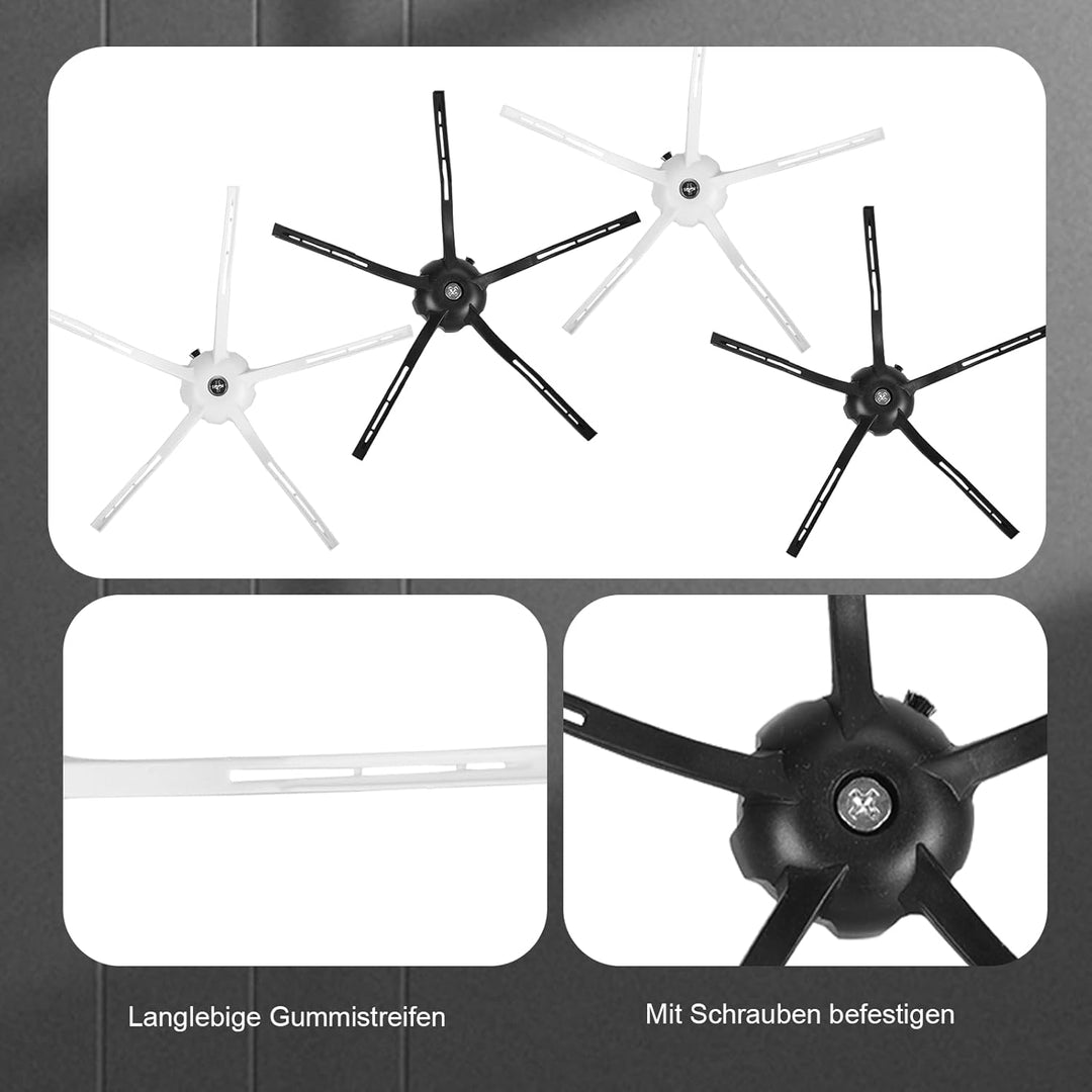 22 Stück Zubehör Ersatz für Roborock S7 Max Ultra S7 Pro Ultra - 2 Hauptbürsten,1 Selbstreinigende B