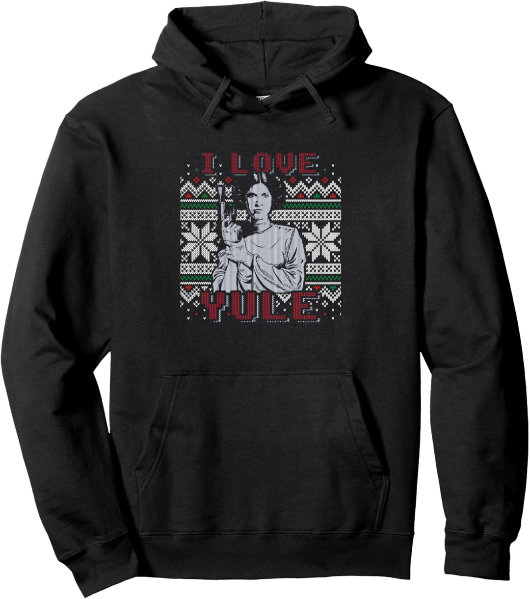 Star Wars I Love Yule Leia Weihnachten Humor Pullover Hoodie