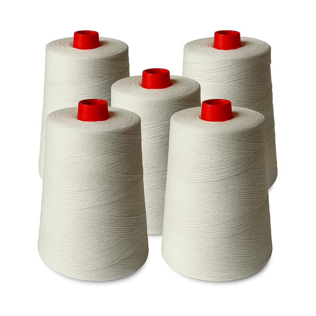 Vrysac-High Resistance Polyester Thread Bobbins for Sack Sewing Machines-5 units pack-for Raffia Sac