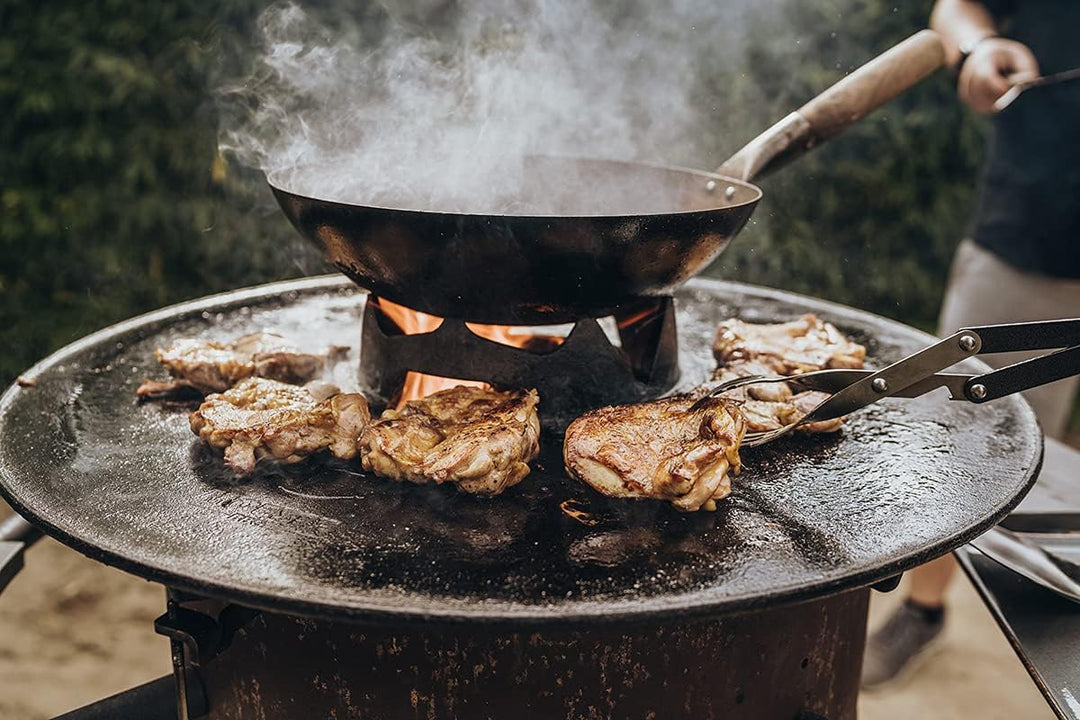 MOESTA-BBQ 19294 - Wok Krone aus Gusseisen - Für Pfannen/Woks auf MOESTA-BBQ Disk – Wok-Aufsatz Feue