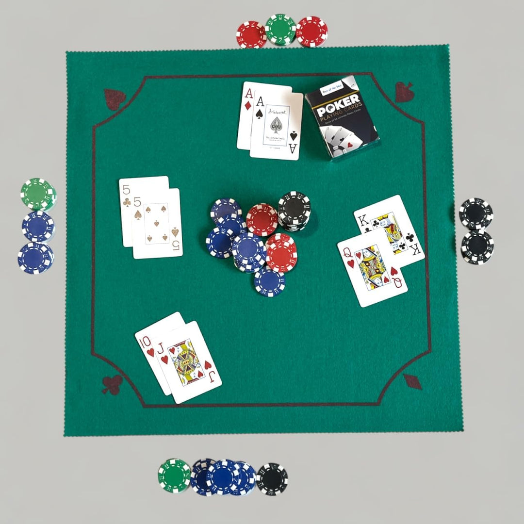 Teppich Karten - Poker Matte - Poker Spiel - Faltbare Matte Reise Poker - Reise Karten (Poker), Poke