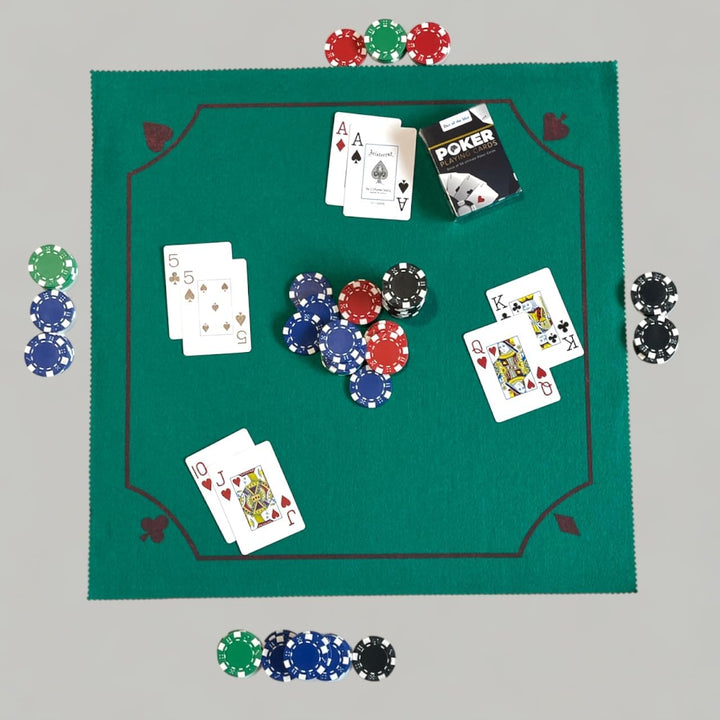Teppich Karten - Poker Matte - Poker Spiel - Faltbare Matte Reise Poker - Reise Karten (Poker), Poke