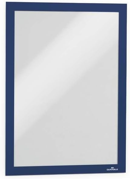 Durable Info-Rahmen Duraframe (A4, selbstklebend mit Magnetverschluss) 10 Stück, dunkelblau, 488207