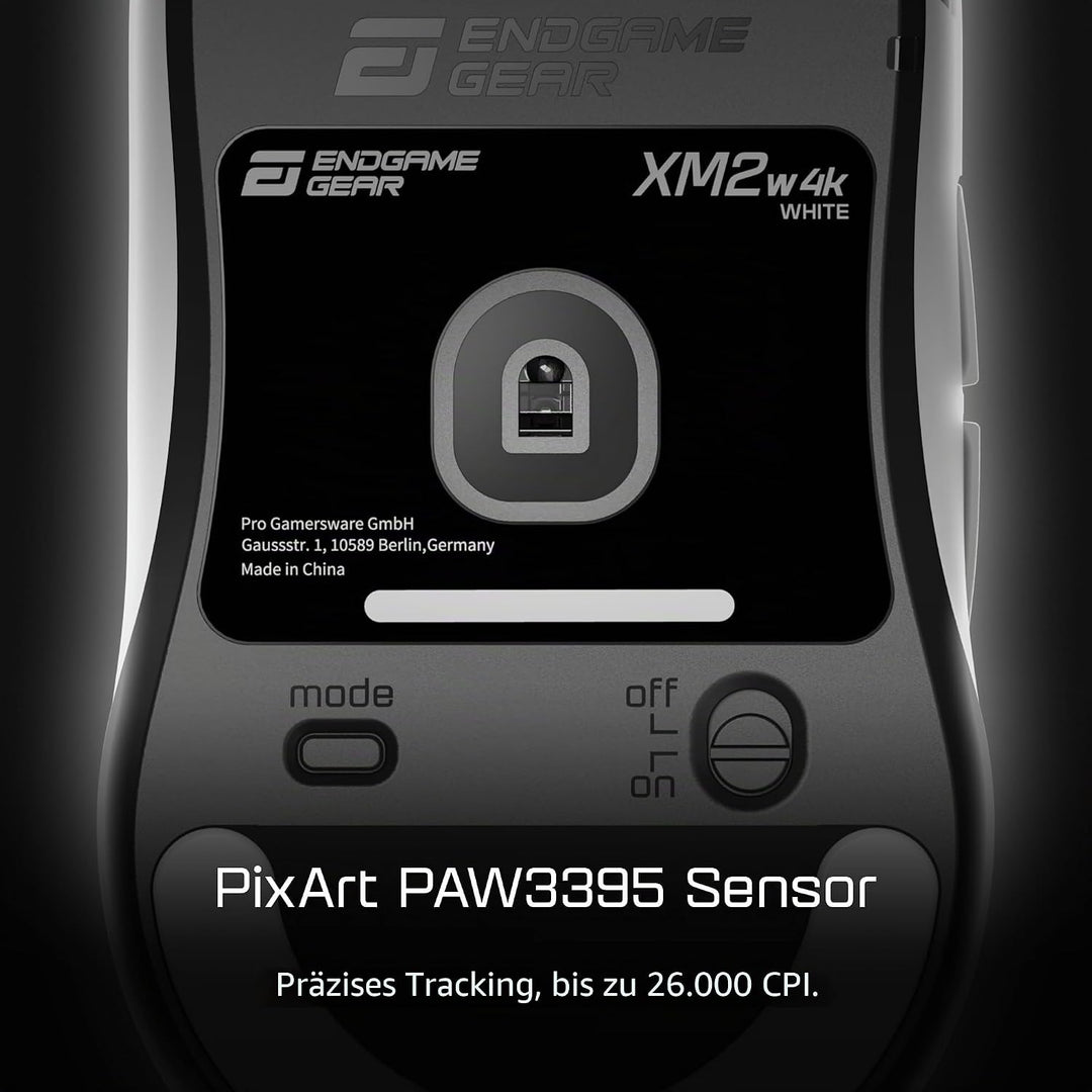 ENDGAME GEAR XM2w 4k Wireless Gaming Maus, kabellos - weiss White, White