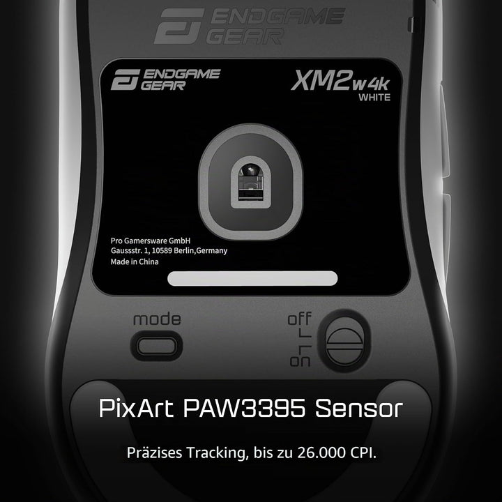 ENDGAME GEAR XM2w 4k Wireless Gaming Maus, kabellos - weiss White, White
