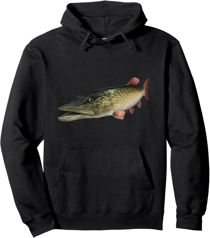 Hecht Angler Geschenk zum Hecht fangen Pullover Hoodie