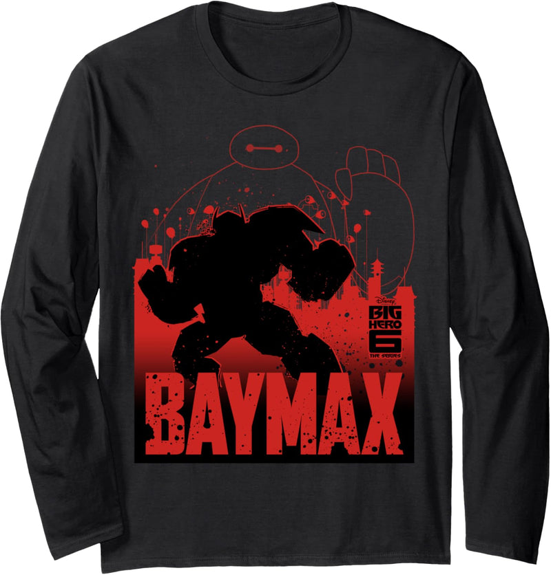 Disney Big Hero 6 TV Series Baymax Outline Langarmshirt