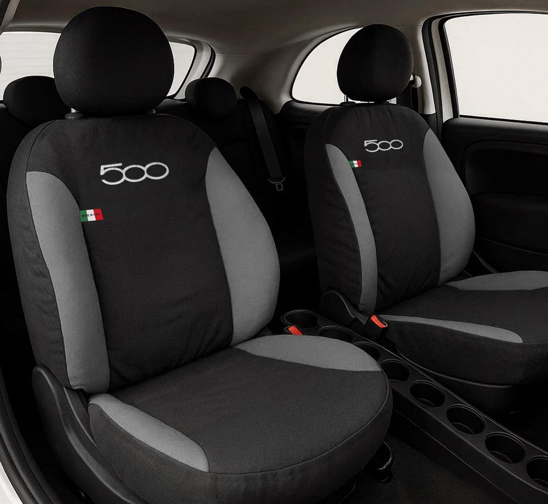 Auto Accessori Lupex Autositzbezüge kompatibel mit Cinquecento 500, hergestellt in Italien, Polyeste