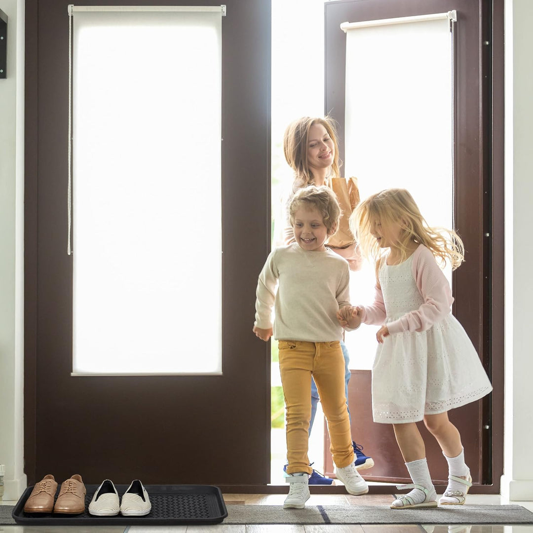 Relaxdays Schuhabtropfschale XL, 3er Set, Unterlage für nasse Schuhe, 60 x 40 cm, grosse Schuhablage