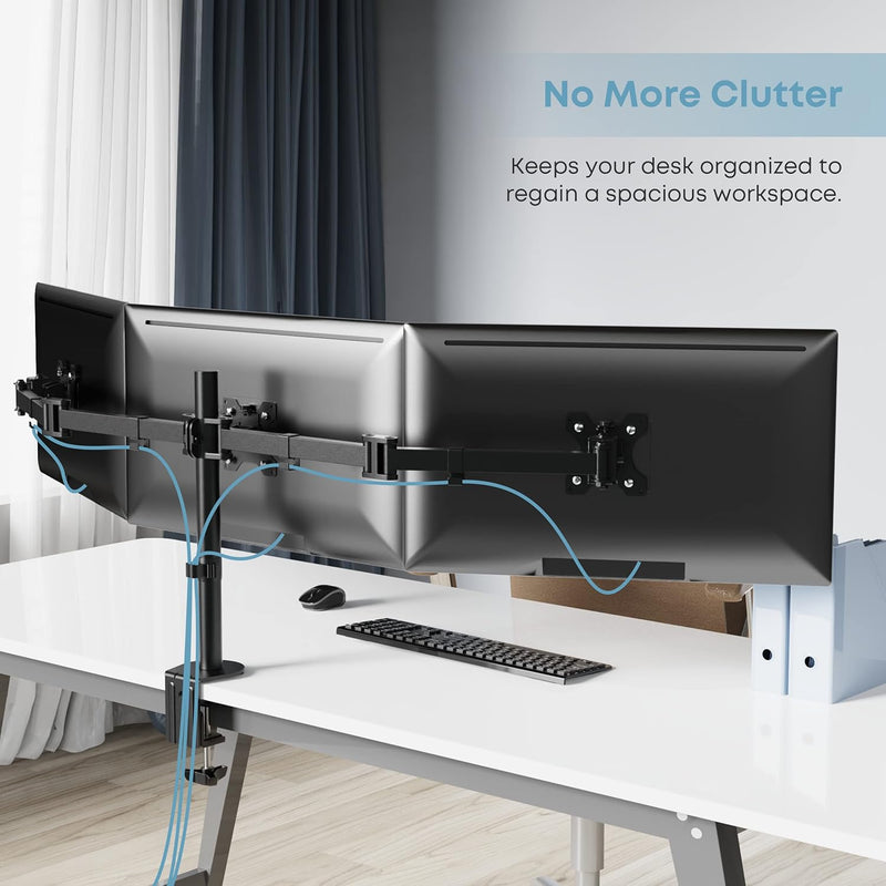 PUTORSEN Monitor Tischhalterung für 3 Monitore 13"-27" LCD LED TV Bildschirme Flachbildschirm, Belas