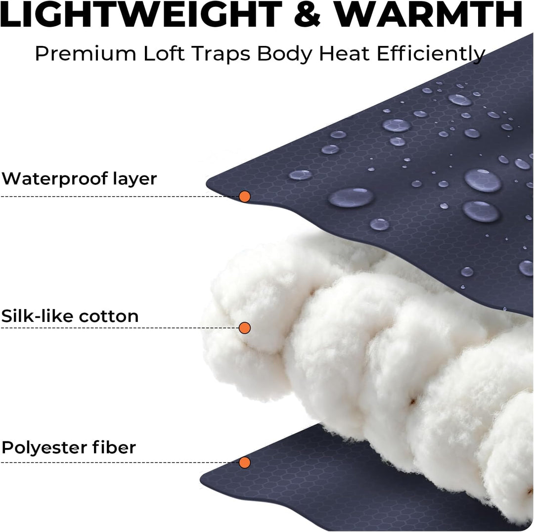 Schlafsack - 1,35 kg 3 Jahreszeiten-Deckenschlafsack, 2-in-1 Schlafsack Erwachsene, 10 °C bis 26 °C