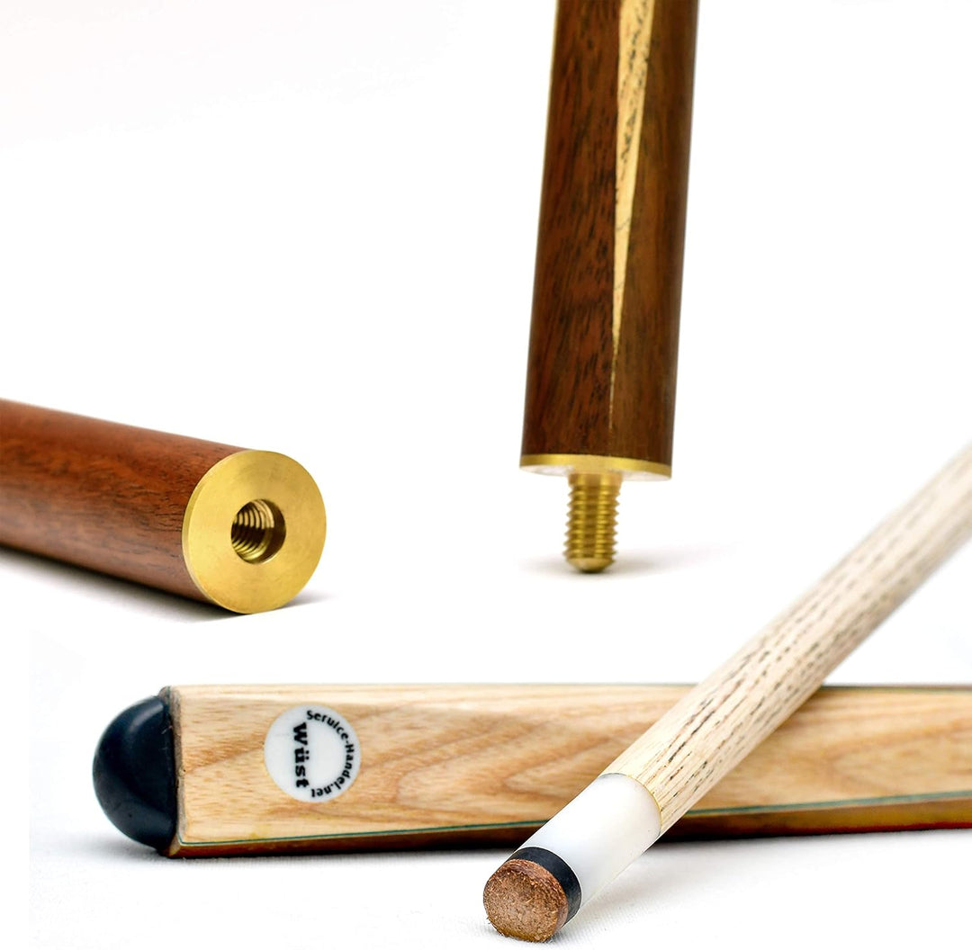 store HD Billard Queue Set zweiteilig aus edlem Holz, 147cm lang, Billard Kö 2-teilig für Pool + Sno