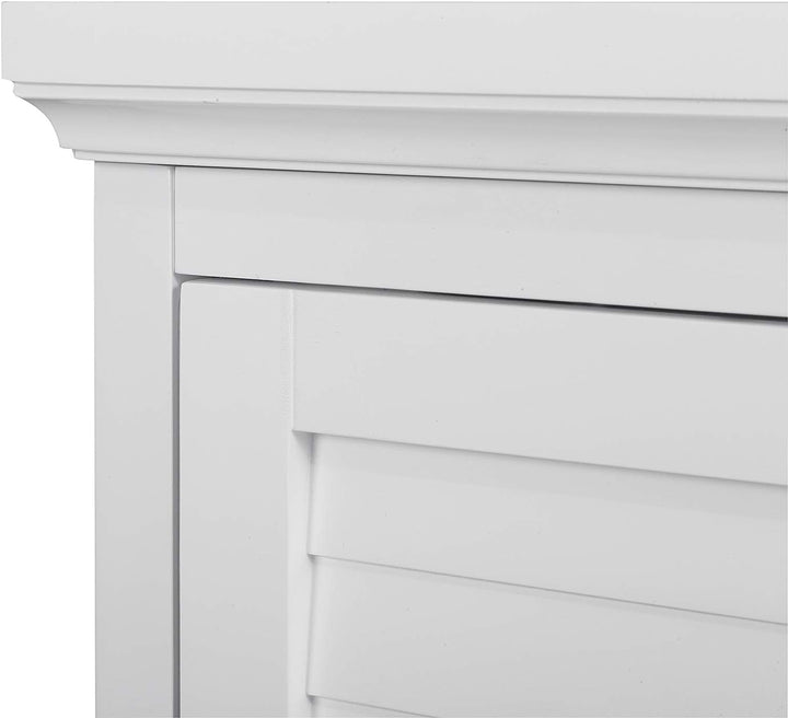 Badschrank Badmöbel Eckschrank Badezimmer Holzschrank Weiss Teamson ELG-587