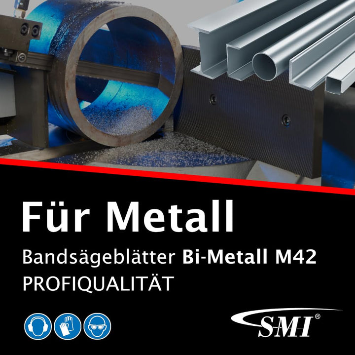 SMI 2er SET Sägeband Bi-Metall M42 Abmessung 1638 x 13 x 0,65 mm 10/14 ZpZ z.B. für Optimum, Epple,
