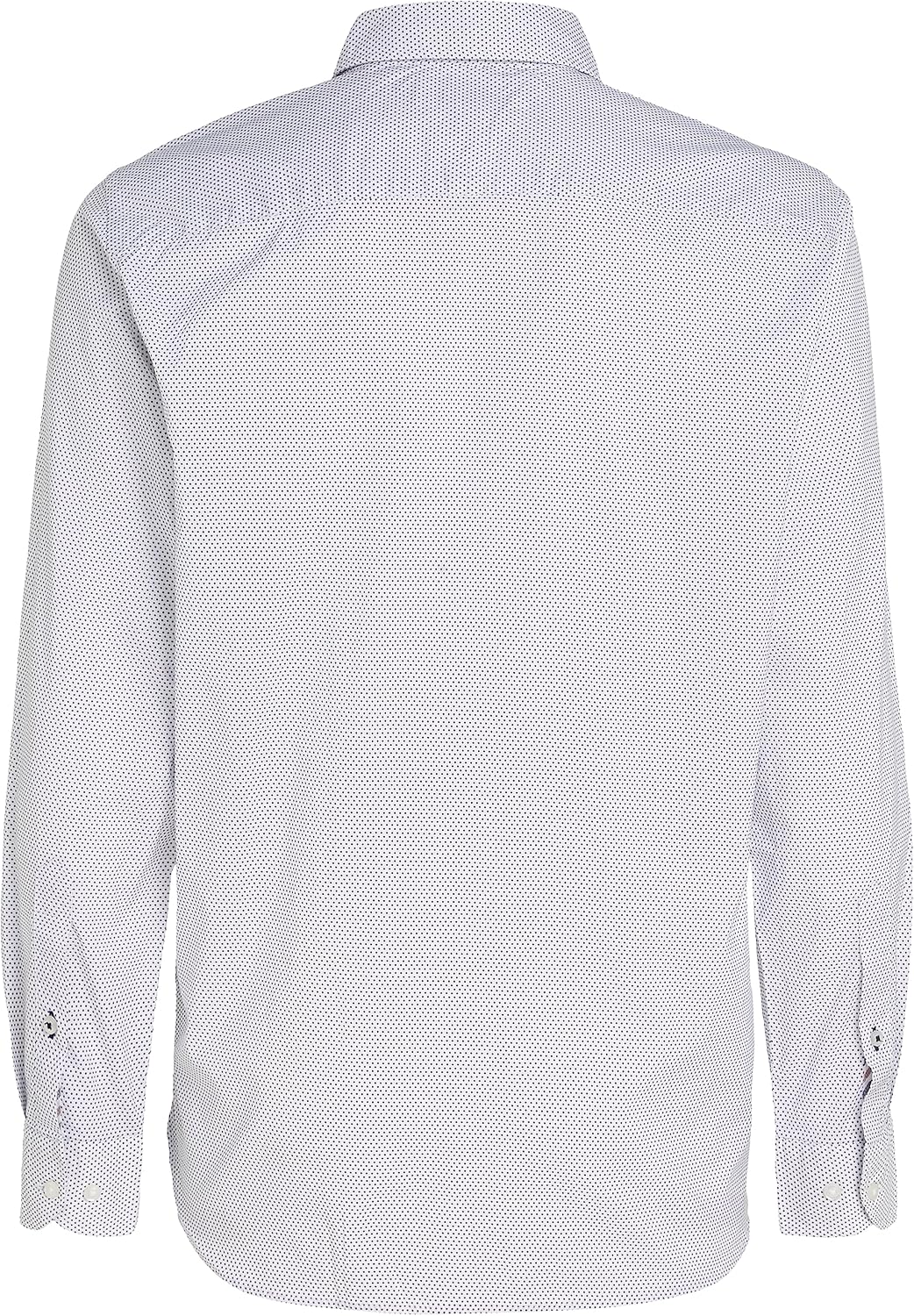 Tommy Hilfiger Herren Core Flex Mini Geo PRT Rf Shirt Freizeithemden S Weiss (White / Carbon Navy),