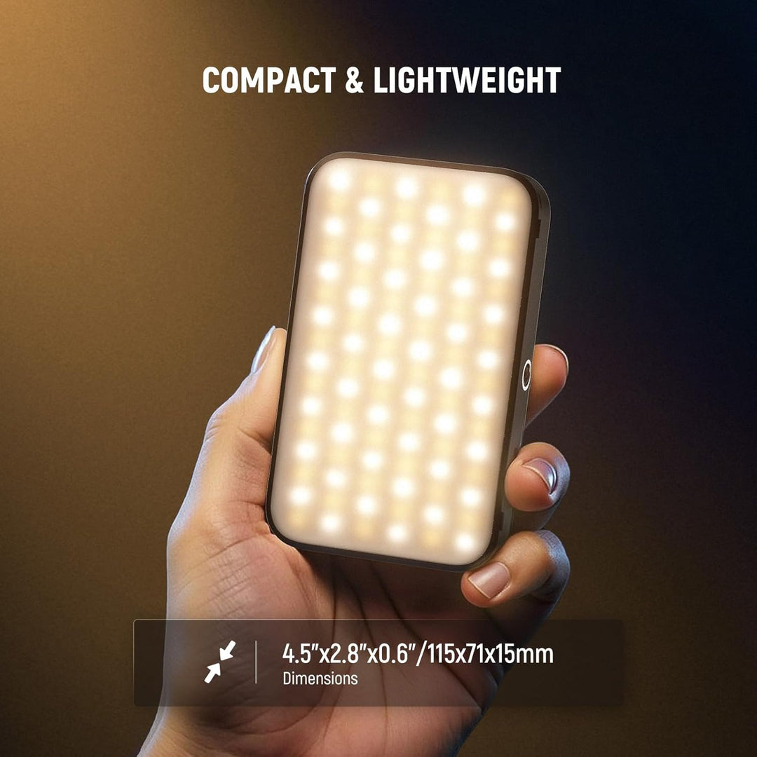 NEEWER Entry Level Version Magnetisches Selfie Licht kompatibel mit iPhone, 2500-9000K CRI80 2000mAh
