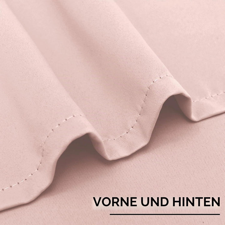 XWZO Blickdichte Vorhänge Verdunklungsvorhänge mit Ösen 2 Stücke Gardienen mit Raffhalter Lichtundur