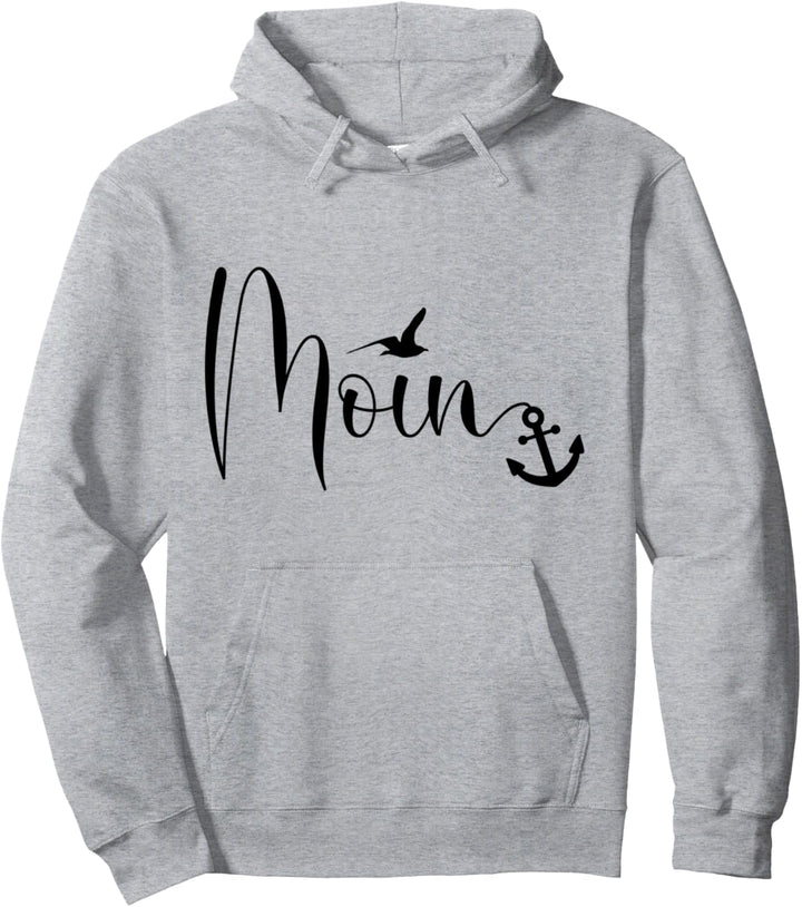 Anker Möwenplatte "Moin" Ostfriesische Nordsee Pullover Hoodie