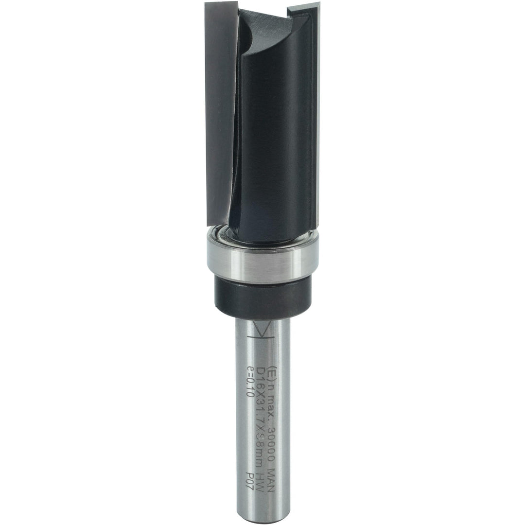 ENT 11657 Bündigfräser HW, Schaft (S) 8 mm, Durchmesser (D) 16 mm, NL 32 mm, SL 32 mm, GL 77 mm, mit