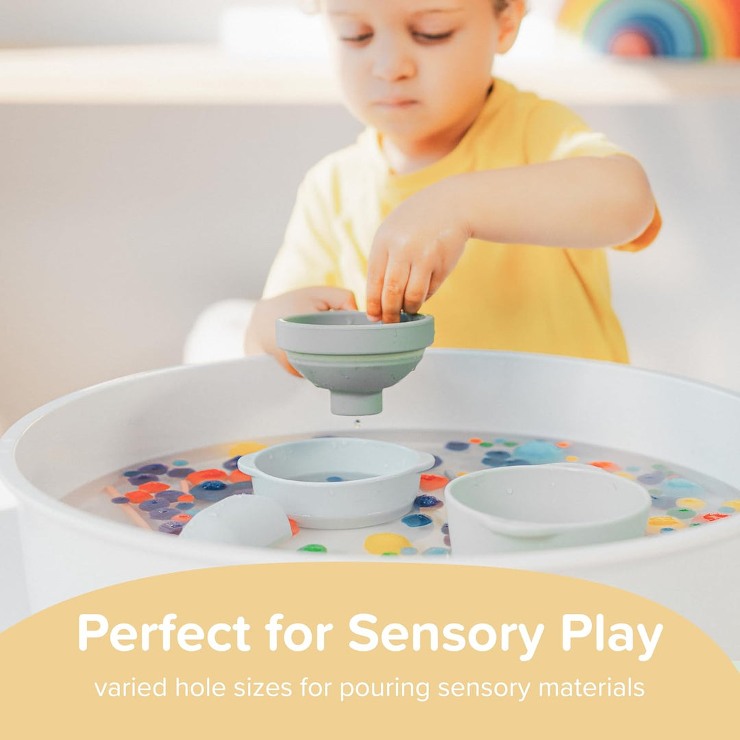 Inspire My Play 3 x Naturtrichter für Kinder - Trichterset für Kinder - Sensorisches Spielzeug und Z