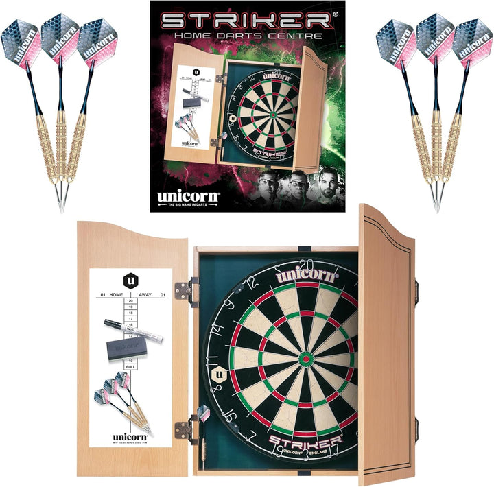 Unicorn Bristle Kabinette Striker Home Dart Center Einheitsgrösse Schwarz, Einheitsgrösse Schwarz