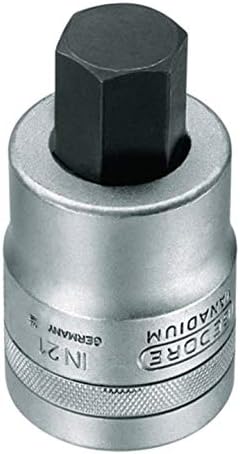 Gedore 6200680 21 27 Schraubendrehereinsatz 1' Innen-6-kant 27 mm ,, 27 mm