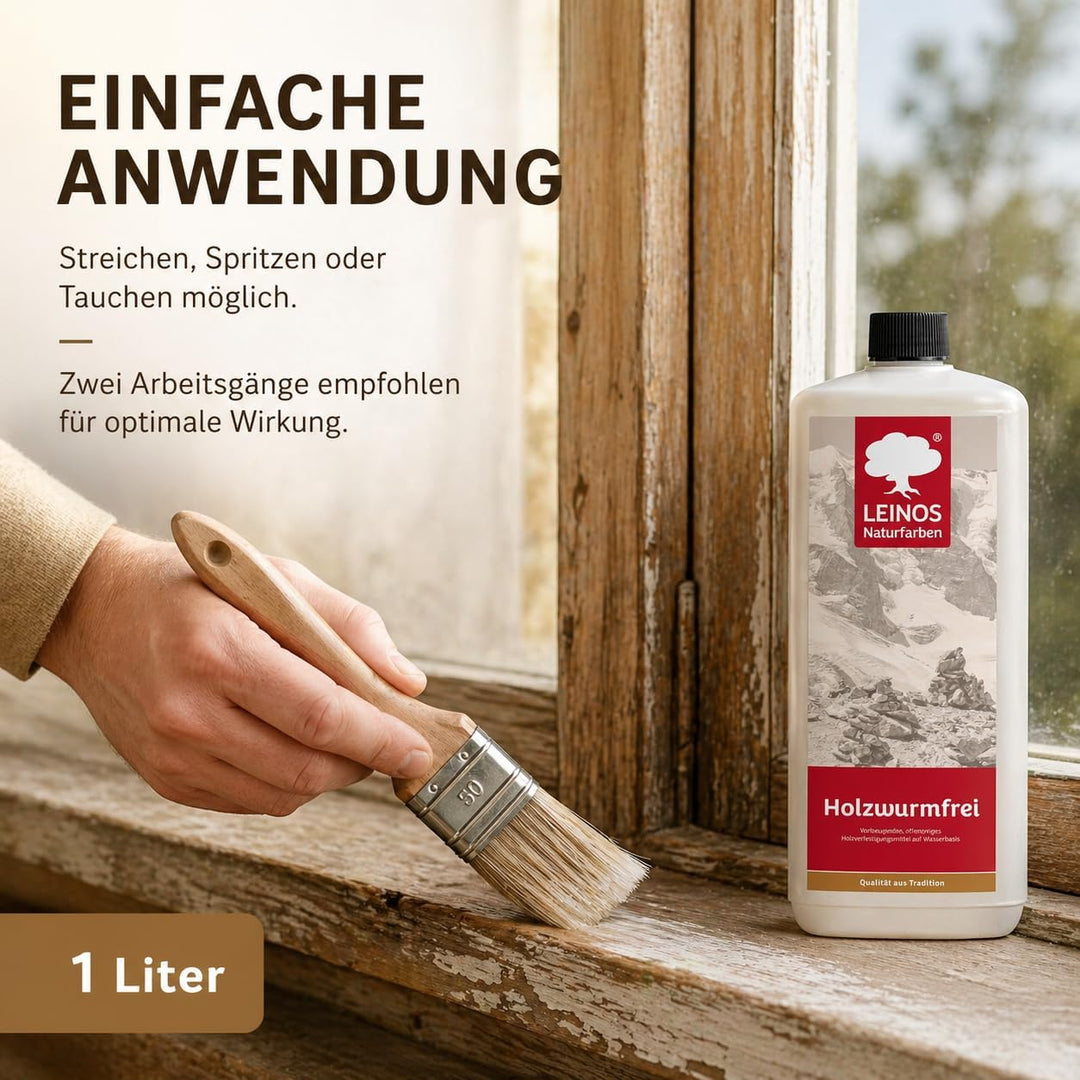 Leinos 130 Holzwurm-Frei 1 l, 1 l