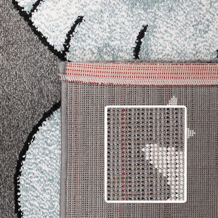 SIMPEX Teppich Kinderzimmer Elefant Design Kurzflor Kinderteppich mädchen Spielteppich Modern Design
