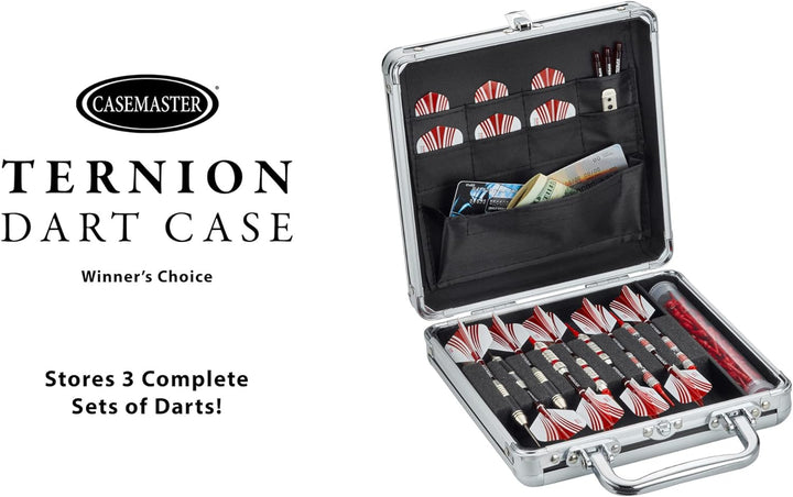 Casemaster Ternion 9 Dart Aluminium Storage/Travel Case Schwarz, Schwarz