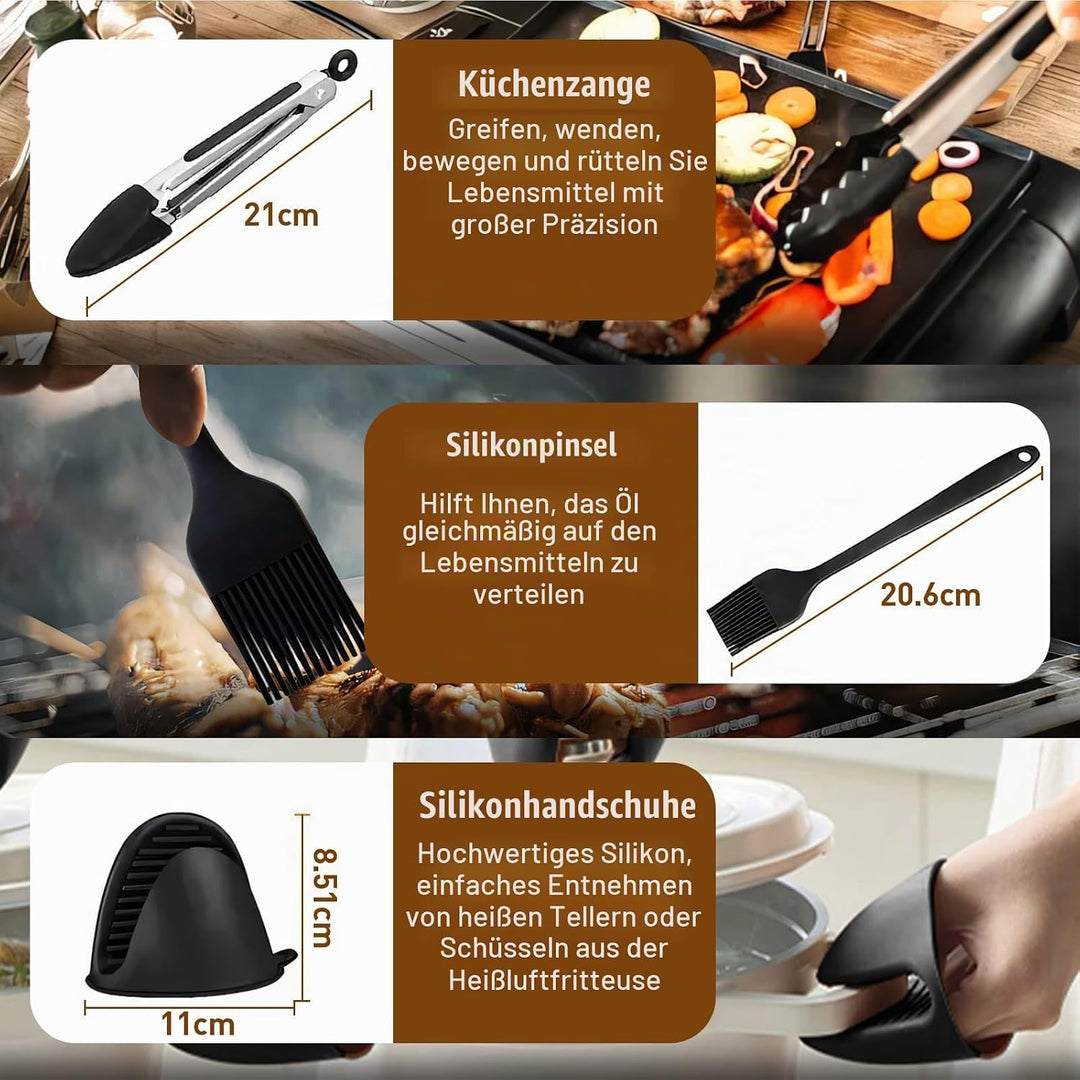 Heissluftfritteuse Zubehör Set für Philips Airfryer 2000 Series NA229/00 4,2L, Philips Airfryer Zube