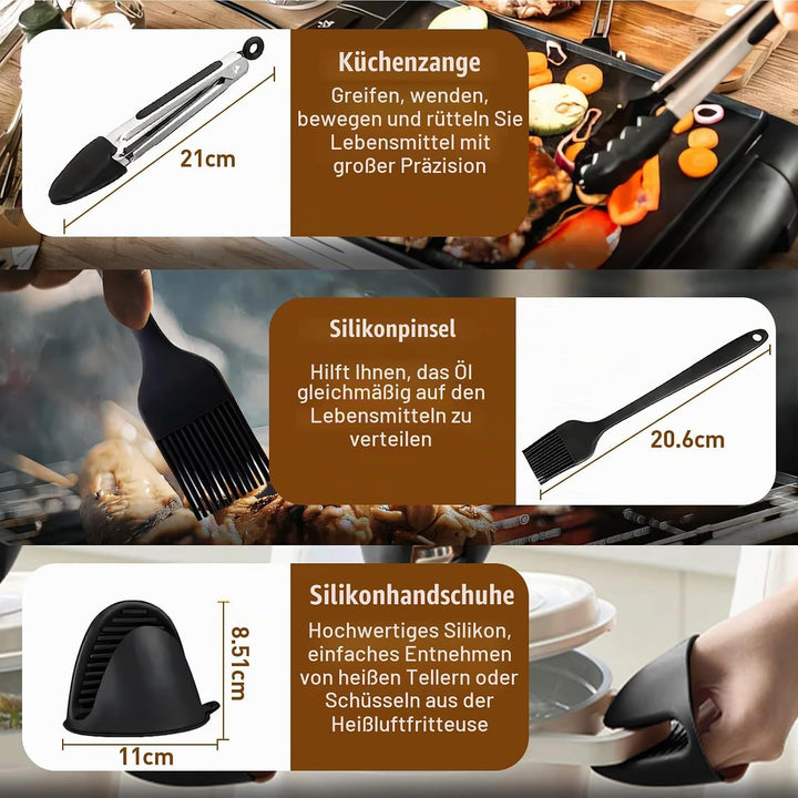 Heissluftfritteuse Zubehör Set für Philips Airfryer 2000 Series NA229/00 4,2L, Philips Airfryer Zube