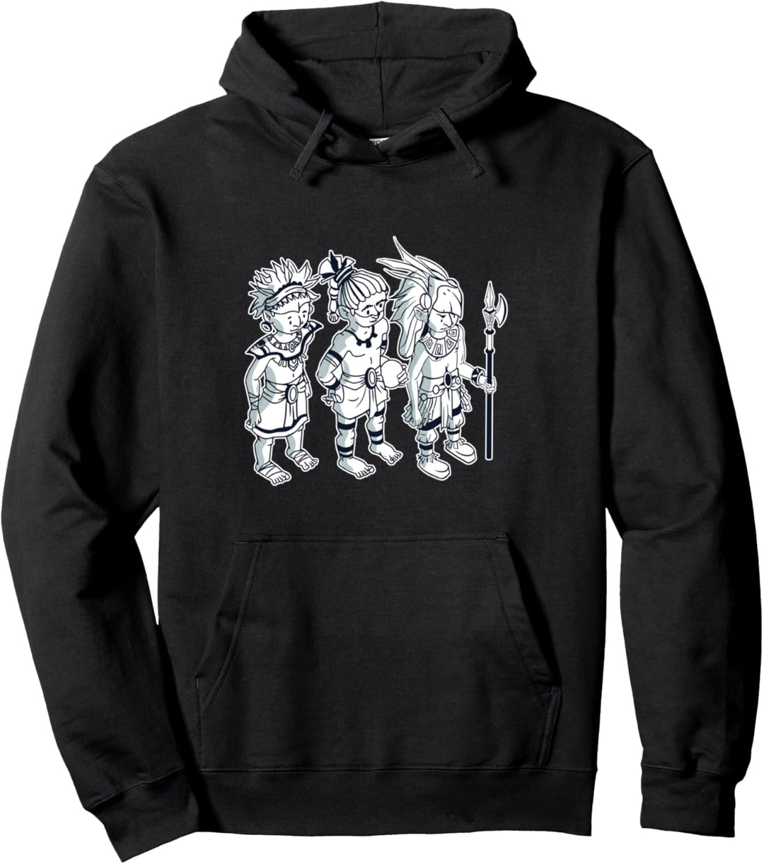 Maya Aztec Azteken Mexiko Kultur Figur Inka Krieger Geschenk Pullover Hoodie