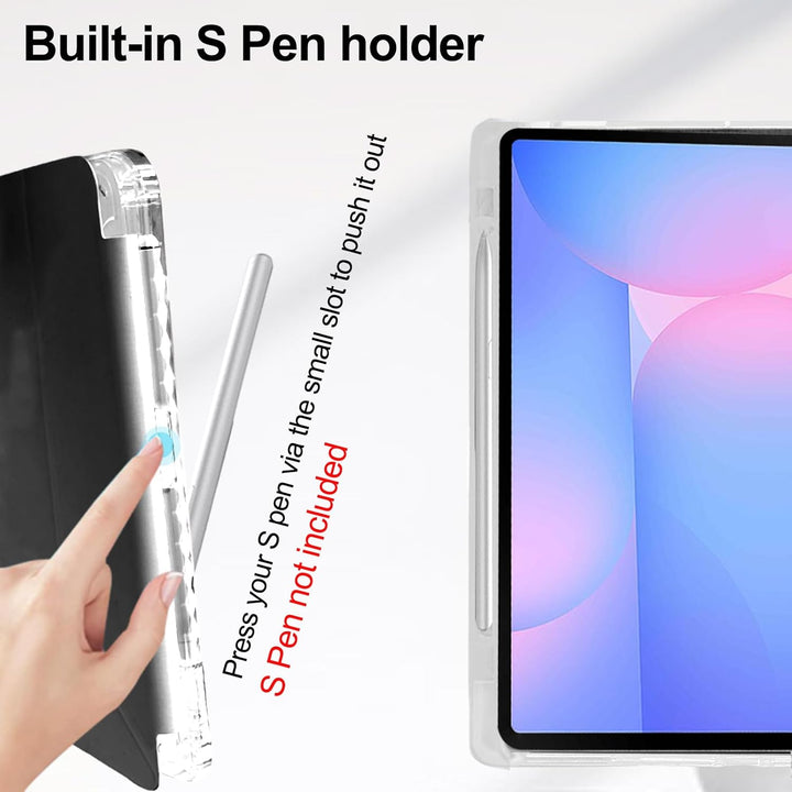 Hülle für Samsung Galaxy Tab S10 FE Plus 13,1 Zoll 2025 (SM-X620, SM-X626, SM-X626B) mit S Pen Halte