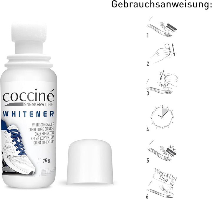 Cocciné - Sneaker Whitener, Schuhreiniger Weisse Schuhe, Schuh Weissmacher, Sneaker Cleaner Weiss, S