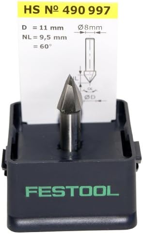 Festool V-Nutfräser HS S8 D11/9,5/60°, HS S8 D11/9,5/60°