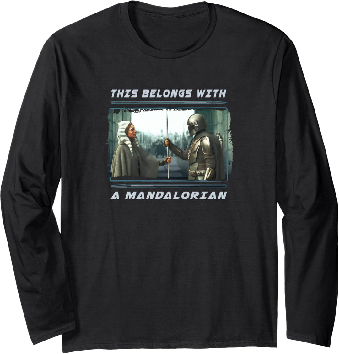 Star Wars: The Mandalorian Belongs With A Mandalorian Ahsoka Langarmshirt