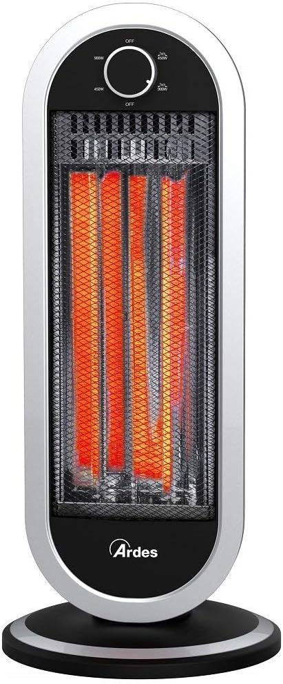 ARDES - AR4B01 Oszillierender Kohleheizer TIZZO 900W, Kohleheizer mit geringem Verbrauch, elektrisch